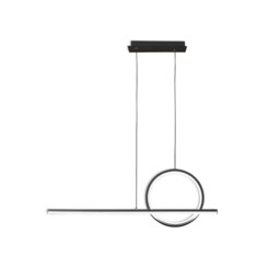 Kitesurf Loop Over Linear Pendant, 30W LED, 3000K, 2400lm, Black, 3yrs Warranty - thumbnail 1