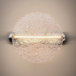 Mangata Modern Globe Wall Lights Chrome 3000K 250lm Acrylic Shade - thumbnail 2