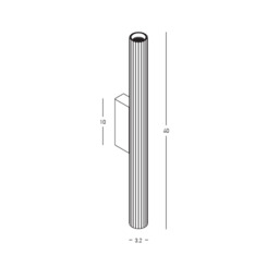 Celeste Integrated Led Wall Lamp Sandy White LED 3000K - thumbnail 2