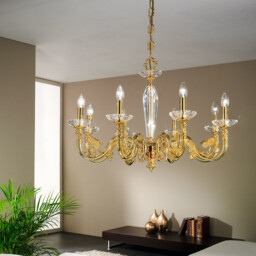 Contarini Multi Arm Chandeliers 8 Light French Gold - thumbnail 3