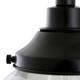 Laguna Bathroom 20cm Globe Pendant, Matt Black, IP44 - thumbnail 2