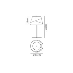 Alboran Table Lamp 1x40W (No Inc), Alumimium, Iron - thumbnail 2