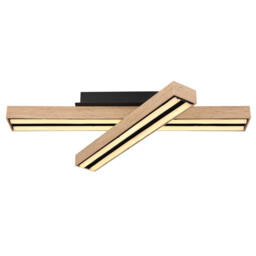 Doro Integrated LED Semi Flush Ceiling Light Matt Black LED 3000K - thumbnail 3