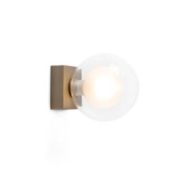 Perla Bathroom Bronze Globe Wall Light 1x g9 IP44