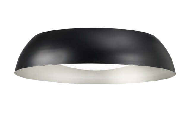 Argenta Flush Ceiling Large LED 3000K, 3000lm, Matt Black, Silver, White Acrylic - image 1