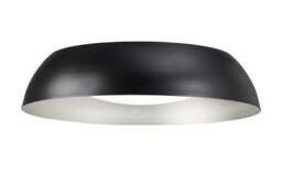 Argenta Flush Ceiling Large LED 3000K, 3000lm, Matt Black, Silver, White Acrylic - thumbnail 1