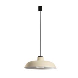 Saga Outdoor Pendant Ceiling Light Beige E27 IP65
