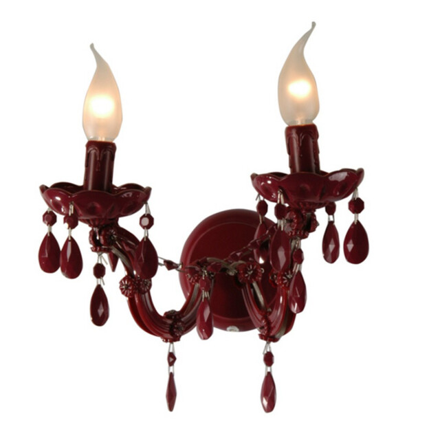 Marie Candle Wall Light Red