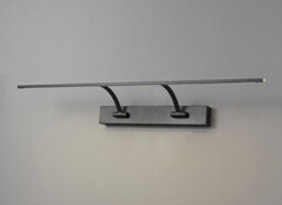 Walton Small 2 Arm Wall Lamp, Picture Light, 1 x 14W LED, 3000K, 1070lm, Sand Black, 3yrs Warranty - thumbnail 3