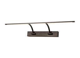 Walton Small 2 Arm Wall Lamp, Picture Light, 1 x 14W LED, 3000K, 1070lm, Sand Black, 3yrs Warranty