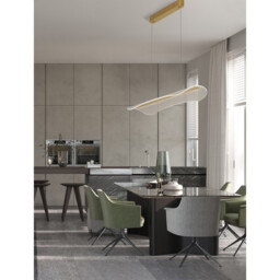 Agos Integrated LED Pendant Ceiling Light Gold Aluminium LED 33W 2561Lm 3000K - thumbnail 2