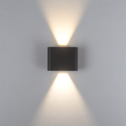 Zambelis Outdoor Up Down Wall Lamp Sandy Black LED 3000-4000K IP65 - thumbnail 3