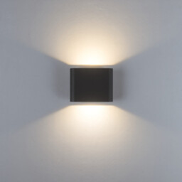 Zambelis Outdoor Up Down Wall Lamp Sandy Black LED 3000-4000K IP65 - thumbnail 2