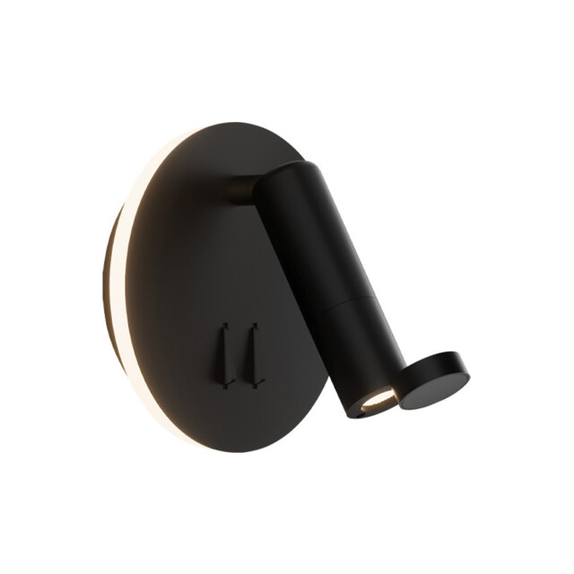 Zambelis Reading Wall Light Black Matt LED 3000K 3W+6W - image 1