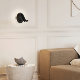Zambelis Reading Wall Light Black Matt LED 3000K 3W+6W - thumbnail 2