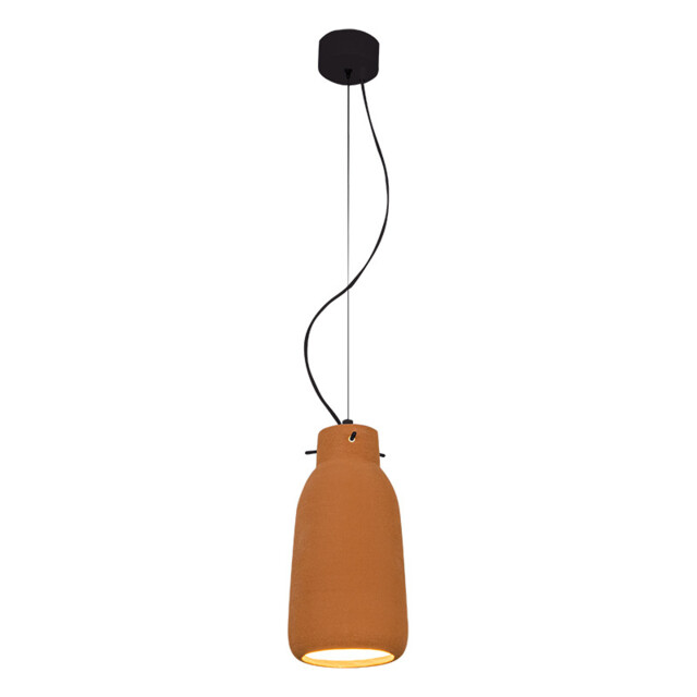 Berovo 13cm Dome Pendant Ceiling Light Natural Clay 1xE27 - image 1