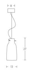 Berovo 13cm Dome Pendant Ceiling Light Natural Clay 1xE27 - thumbnail 2
