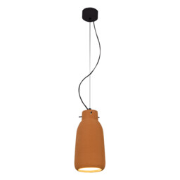 Berovo 13cm Dome Pendant Ceiling Light Natural Clay 1xE27 - thumbnail 1