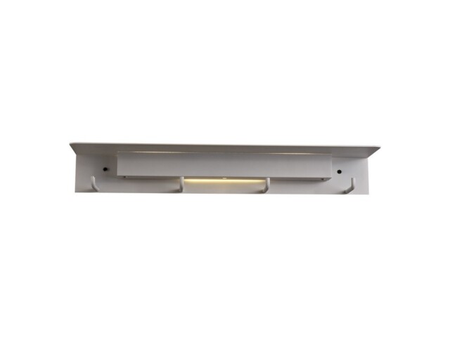 Fuerteventura Wall Lamp Coat Rack, 9W LED, 3000K, 600lm, Matt White - image 1
