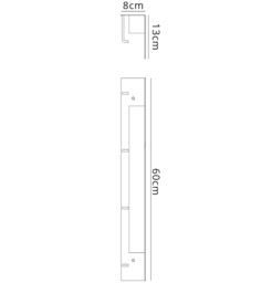 Fuerteventura Wall Lamp Coat Rack, 9W LED, 3000K, 600lm, Matt White - thumbnail 2