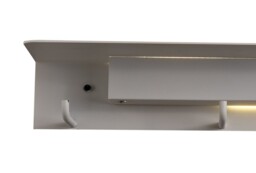Fuerteventura Wall Lamp Coat Rack, 9W LED, 3000K, 600lm, Matt White - thumbnail 5