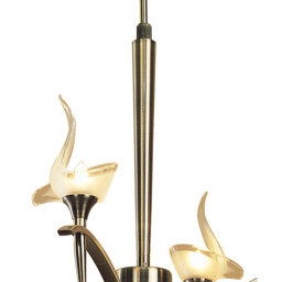 Viena Telescopic Pendant Round 4 Light G9, Antique Brass - thumbnail 5