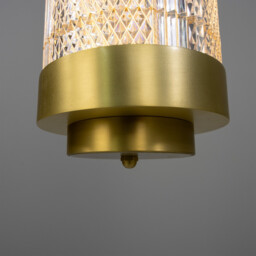 Ashford Vertical Pendant, Satin Brass - thumbnail 5