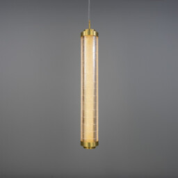 Ashford Vertical Pendant, Satin Brass