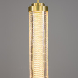 Ashford Vertical Pendant, Satin Brass - thumbnail 3