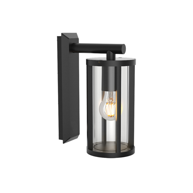 Zambelis Outdoor Wall Lantern Sandy Black 1xE27 IP65 - image 1