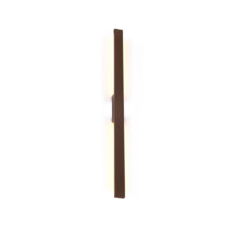 Lotus 1.2m Wall Lamp, 18W LED, 3000K, 1900lm, IP54, Rust Brown, 3yrs Warranty - thumbnail 1