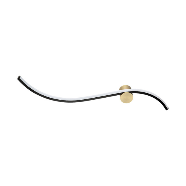 Thariel 65cm Integrated Led Wall Lamp Black Matt-Gold Matt LED 3000K 14W - image 1