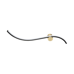 Thariel 65cm Integrated Led Wall Lamp Black Matt-Gold Matt LED 3000K 14W