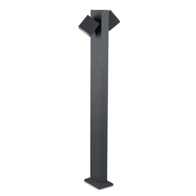 Cubus LED 2 Light Outdoor Bollard Light Urban Grey IP65 - Special Offer - image 1