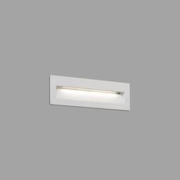 Nat Outdoor Led Recessed Wall Light White IP65 - thumbnail 1