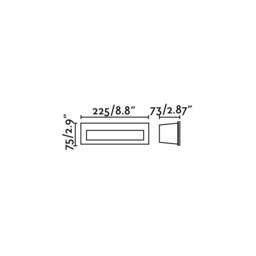 Nat Outdoor Led Recessed Wall Light White IP65 - thumbnail 2