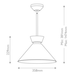 Alora Mood Halston Dome Pendant Ceiling Light Contemporary Brushed Gold 1x E27 - thumbnail 3