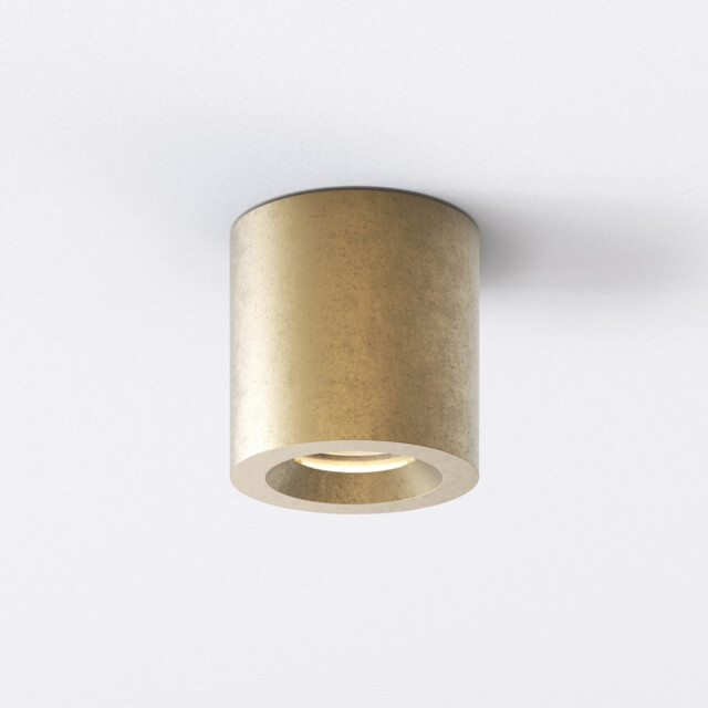Kos Coastal Outdoor Round Surface Mounted Downlight Solid Brass IP44 - image 1