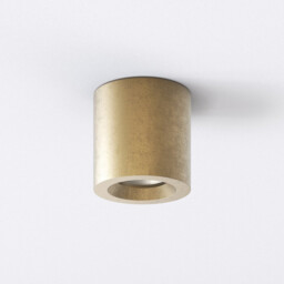 Kos Coastal Outdoor Round Surface Mounted Downlight Solid Brass IP44 - thumbnail 2