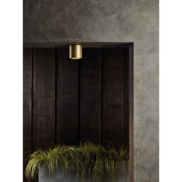 Kos Coastal Outdoor Round Surface Mounted Downlight Solid Brass IP44 - thumbnail 3