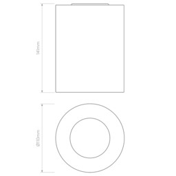 Kos Coastal Outdoor Round Surface Mounted Downlight Solid Brass IP44 - thumbnail 5