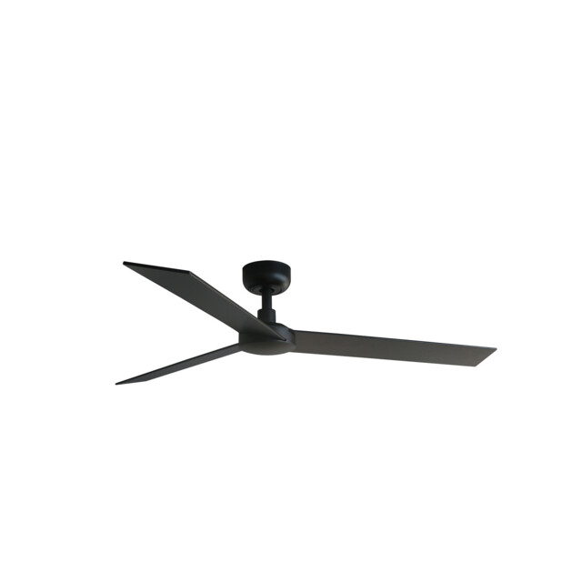 Rudder 132cm Ceiling Fan Matt Black, Walnut Blade, 3 Blade Reversible - image 1