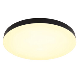 Matthew 50cm Round Flush Ceiling Light Matt Black LED 3000-6500K - thumbnail 5