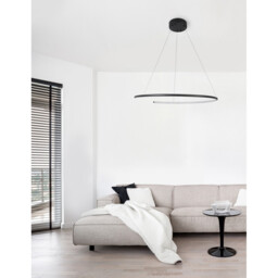 Breda Integrated LED Pendant Ceiling Light Sandy Black Aluminium LED 30W 1480Lm 3000K - thumbnail 2