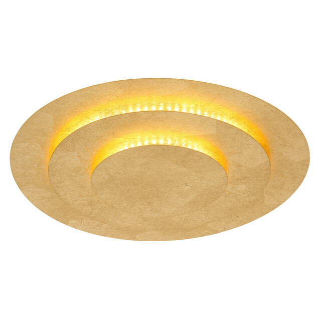 Heda 35cm Integrated LED Semi Flush Ceiling Light Gold Colors LED 3000K - image 1