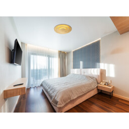 Heda 35cm Integrated LED Semi Flush Ceiling Light Gold Colors LED 3000K - thumbnail 5