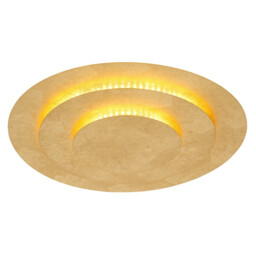 Heda 35cm Integrated LED Semi Flush Ceiling Light Gold Colors LED 3000K