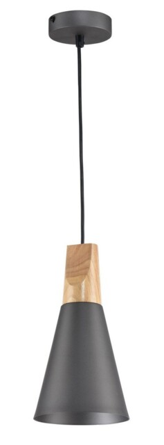 Bicones Dome Ceiling Pendant Lamp Grey, 1 Light, E27 - image 1