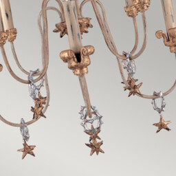 Mignon 8 Light Chandelier Gold And Silver Finish, E14 - thumbnail 5