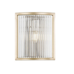Sergio Flush Wall Lamp, Gold, 1x E14